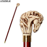 Equestrian Crest Beechwood Cane