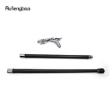 Silver Leopard Crest Cane