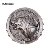 Silver Wolf Crest Cane