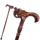 Dragoncrest Wooden Cane